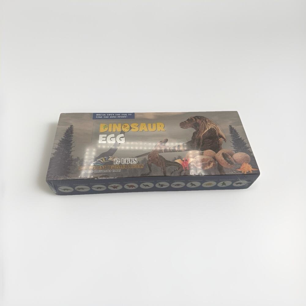 New Sealed Dinosaur Egg Toy Kit 12 Eggs With Cards
